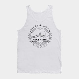 Argentina Minimal Badge Design Tank Top